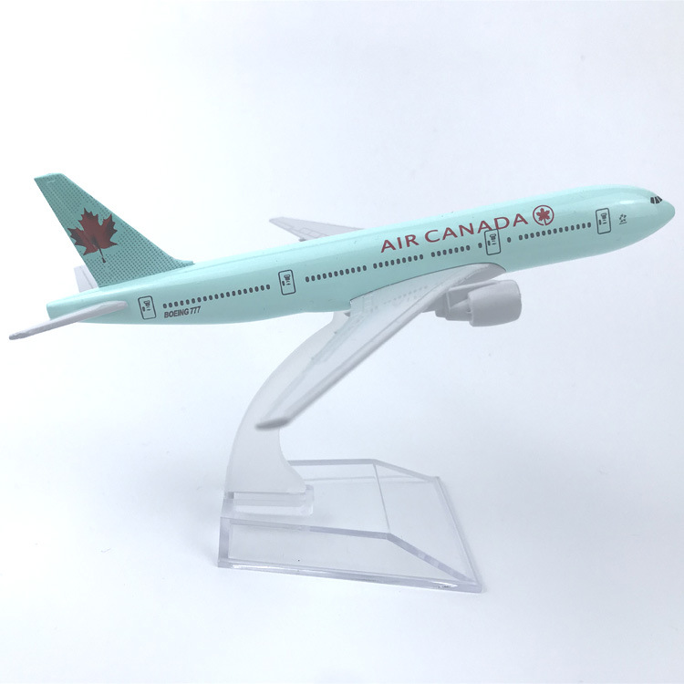 飞机模型 波音777 加拿大航空 汽车摆设品 礼品 一件代发厂家销售