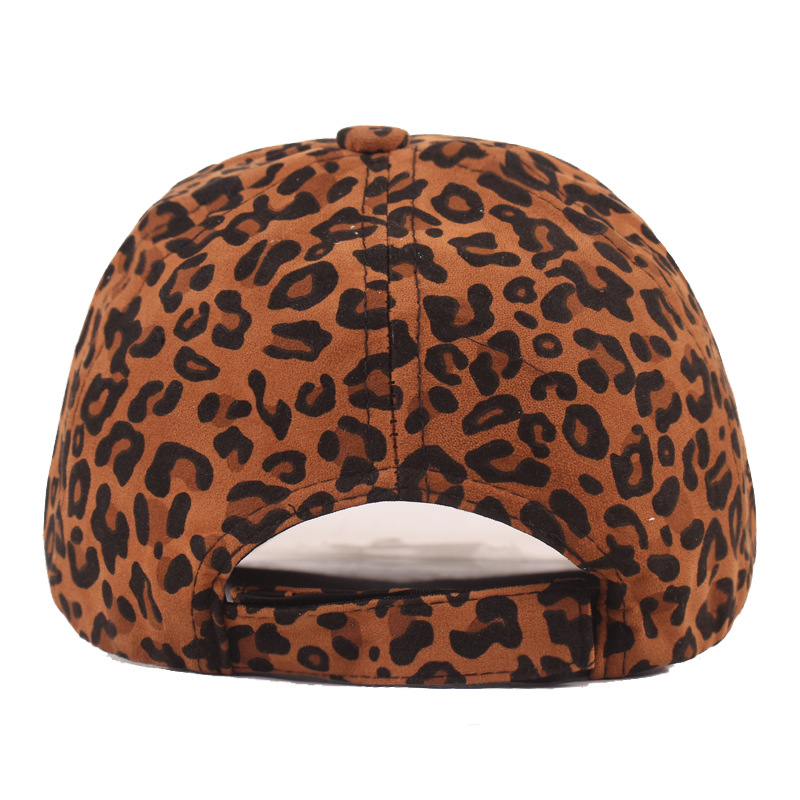 Women's Gender Retro Style Crimping Rim Women's Retro Leopard Crimping Baseball Cap