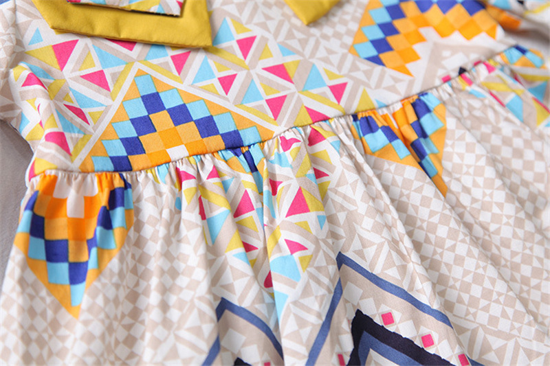 Ethnic Doll Collar Floral Dress