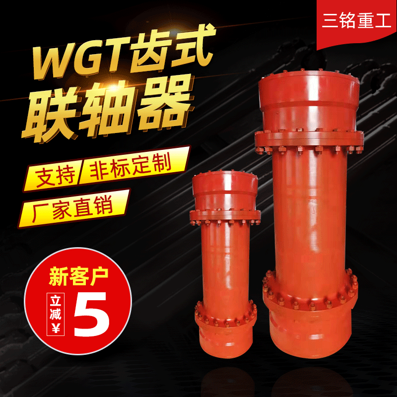 WGT型接中间套鼓形齿式联轴器、接中间管联轴器、齿式联轴器