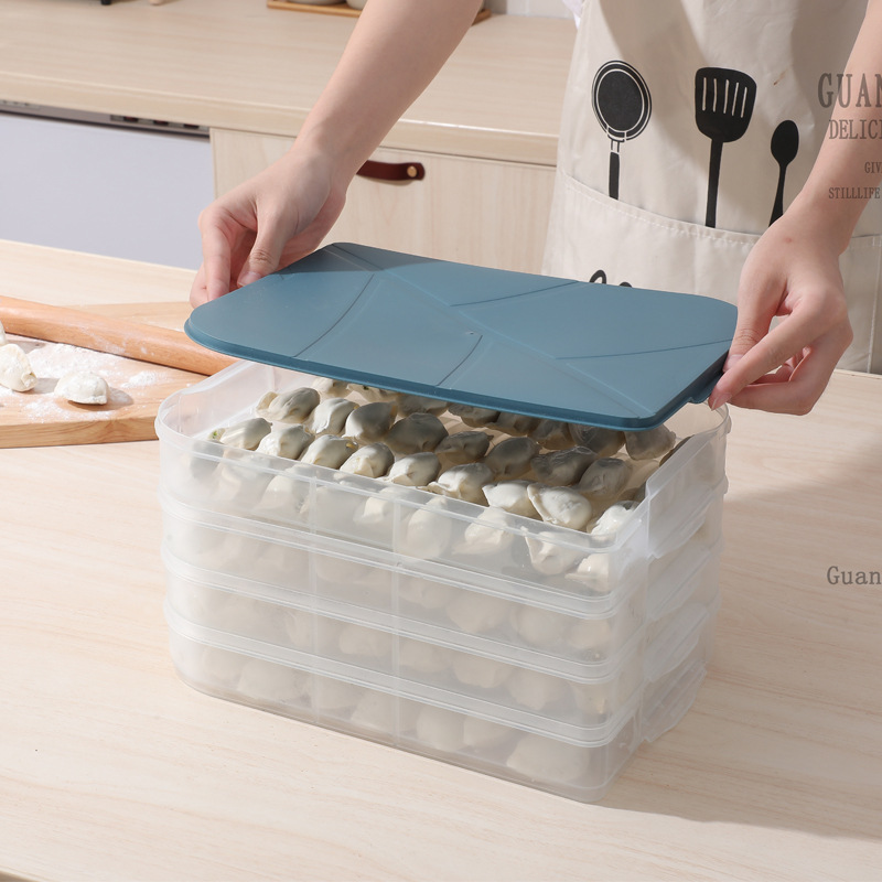 ZT6009 multi-storey Refrigerator Crisper Boiled dumplings Dumpling dish Dumplings box Dumpling storage box