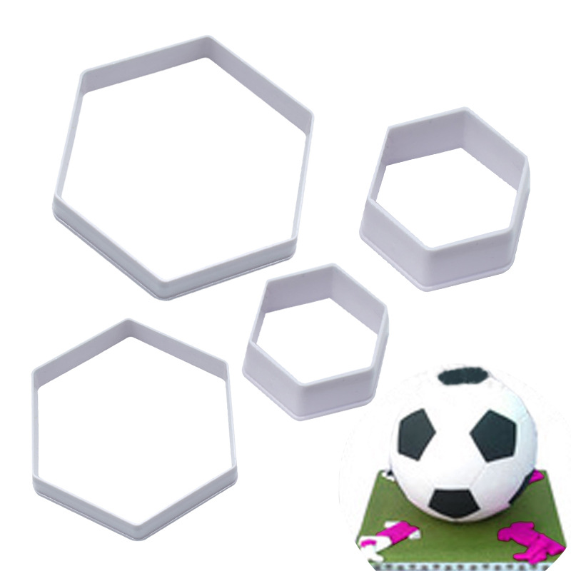 4PCS Football Mould Fondant Cake Printin...