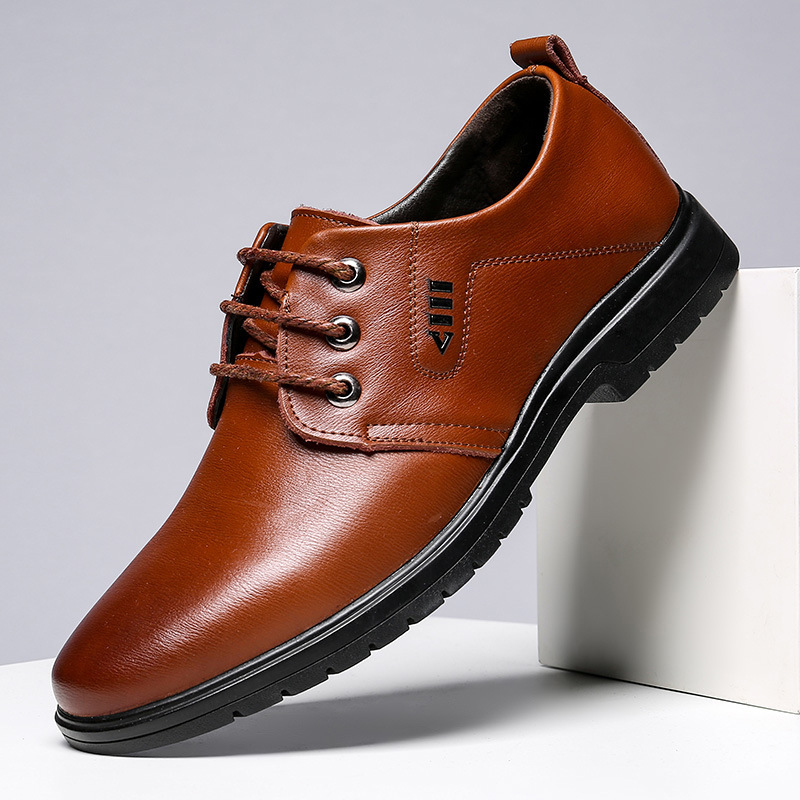 2020 Autumn new pattern formal wear man leisure time business affairs leather shoes ventilation wear-resisting soft sole Korean Edition Versatile Frenum leather shoes