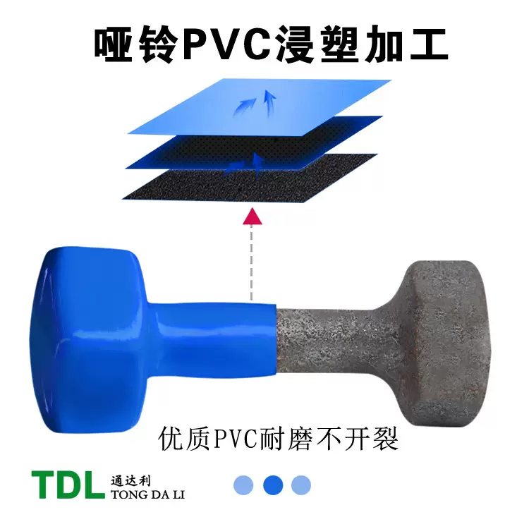 浸塑厂家加工 哑铃浸塑 键身器材浸塑 铸铁哑铃加工