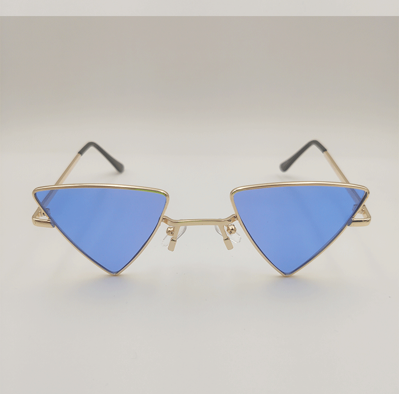 Modern Style Triangle Ac Special-shaped Mirror Full Frame Women's Sunglasses