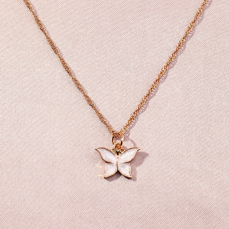 fashion simple butterfly necklace
