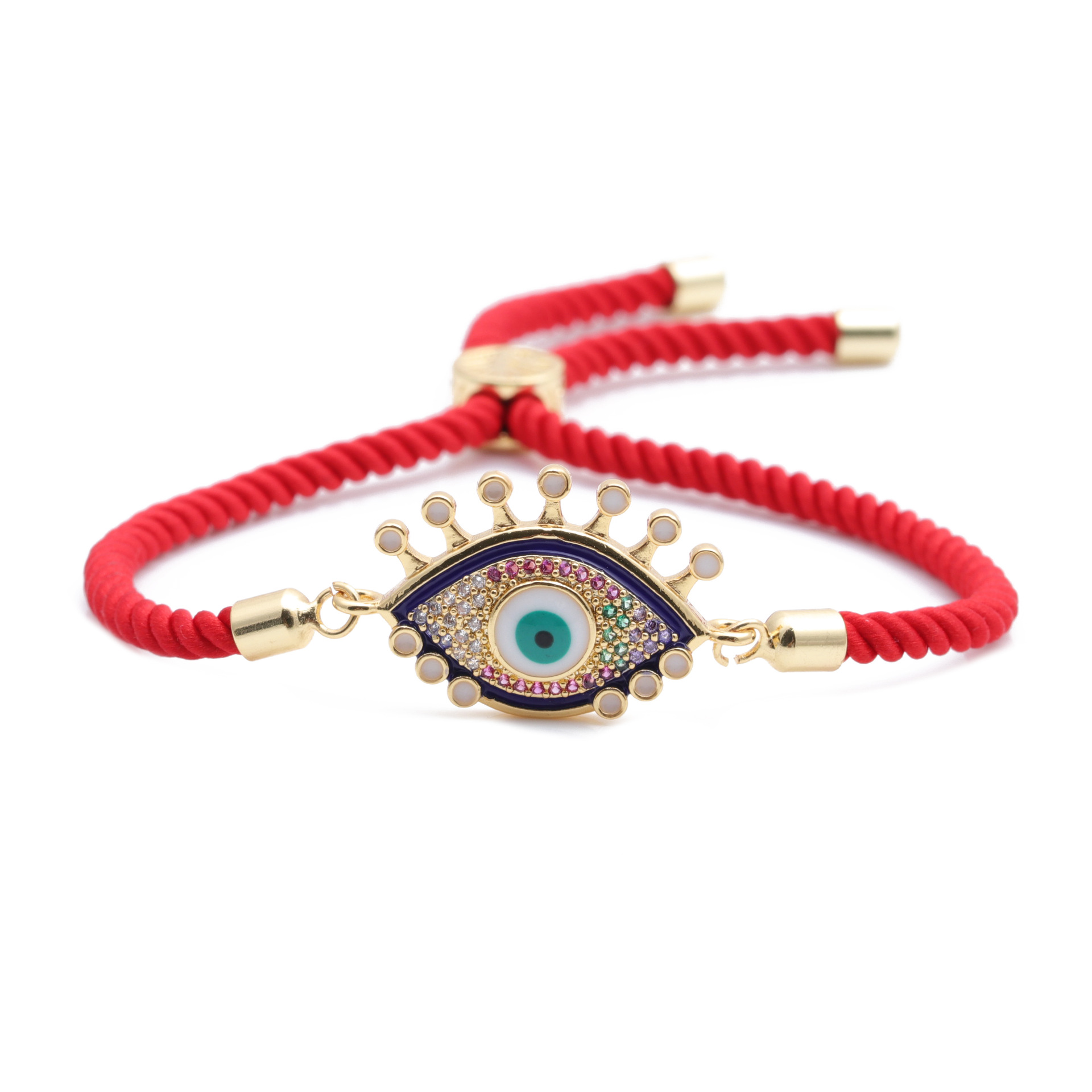 Bracelet Oeil Du Diable En Cuivre Micro-incrusté De Zircon display picture 4