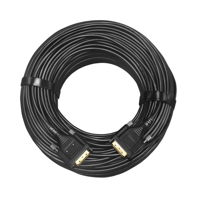 厂家直销光纤DVI线24+1 电脑显示器拼接屏工程高清布线 dvi光纤线