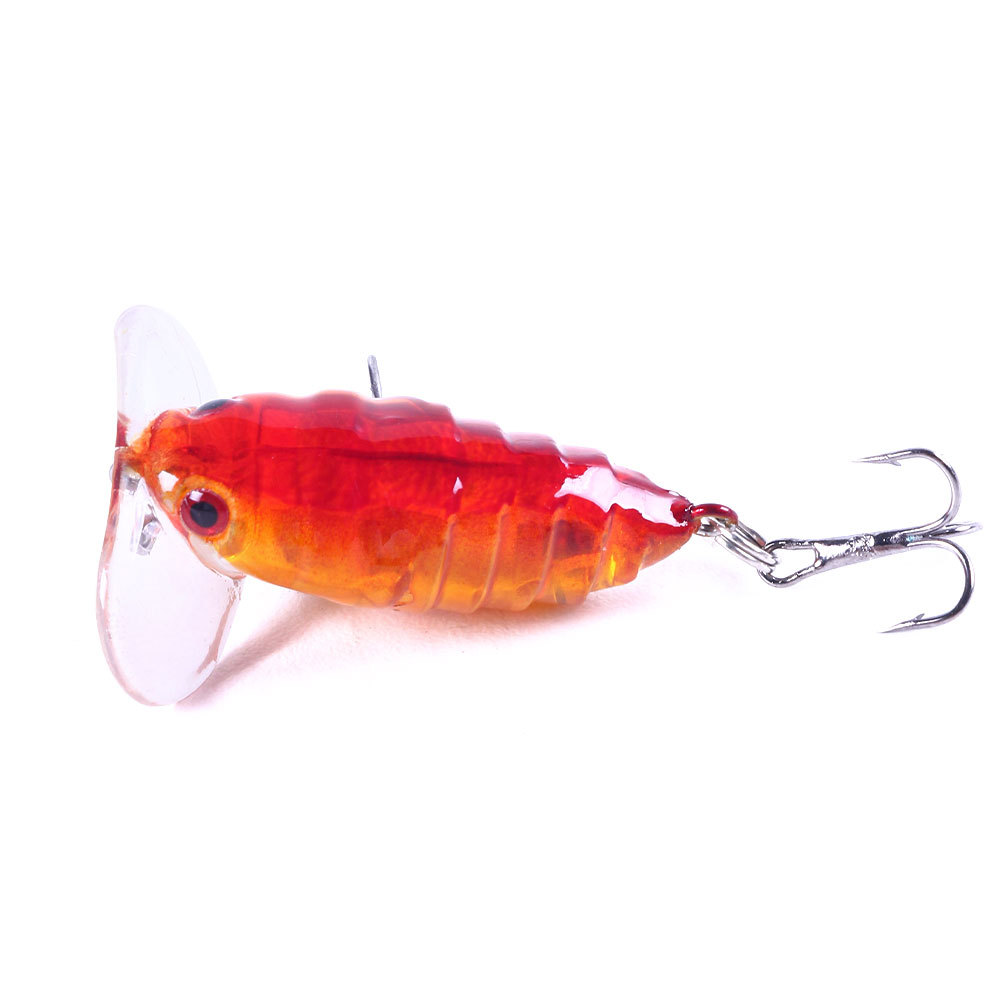 Small Jitterbug Fishing Lures Hard Plastic Baits Bass Trout Fresh Water Fishing Lure