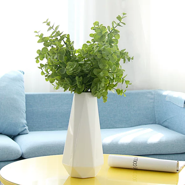 Simulation Eucalyptus Money Leaf Home Wedding Decoration Artificial Fake Flower Green Plant Single Eucalyptus Leaf Simulation Plant