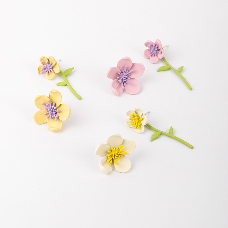 Nouveau D'été Frais Fille Douce Tridimensionnelle Fleur Boucles D'oreilles Personnalisé Et Mori Art Dame Boucles D'oreilles Populaire Boucles D'oreilles display picture 9