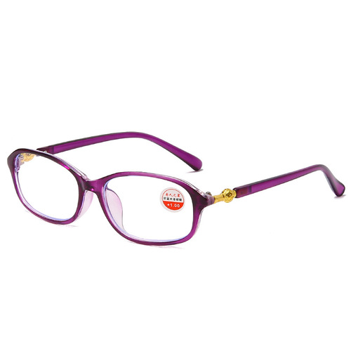 Elderly women's reading glasses high-definition resin full-frame reading glasses anti-blue light radiation reading glasses for women trendy