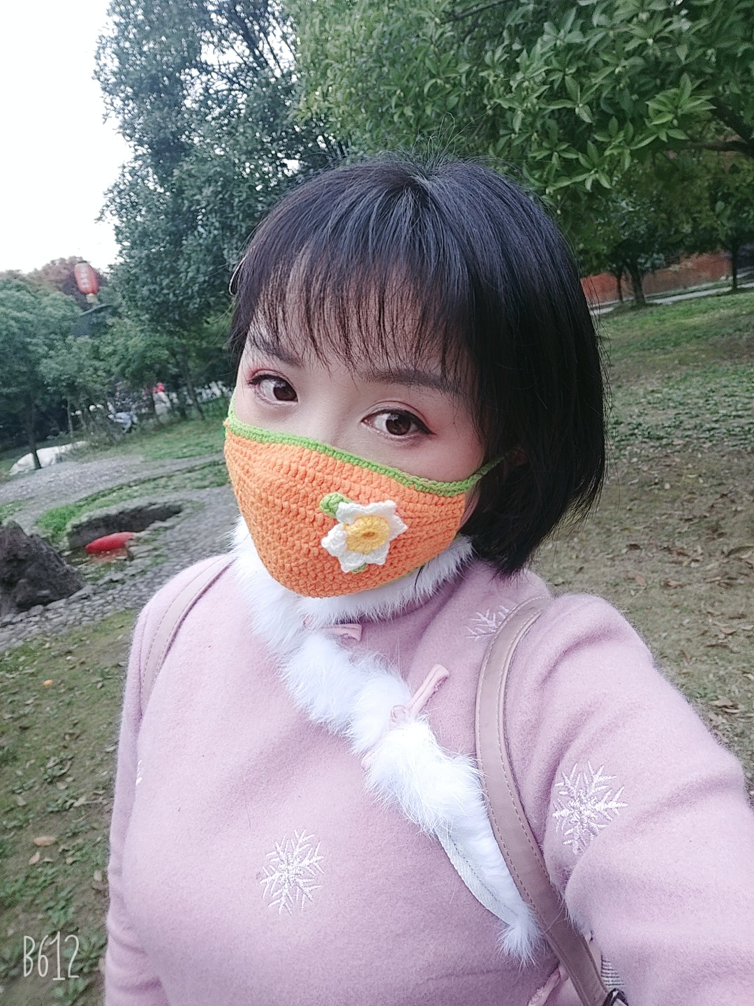 惹巴手工编织防护口罩防雾霾防灰尘日用口罩|ru