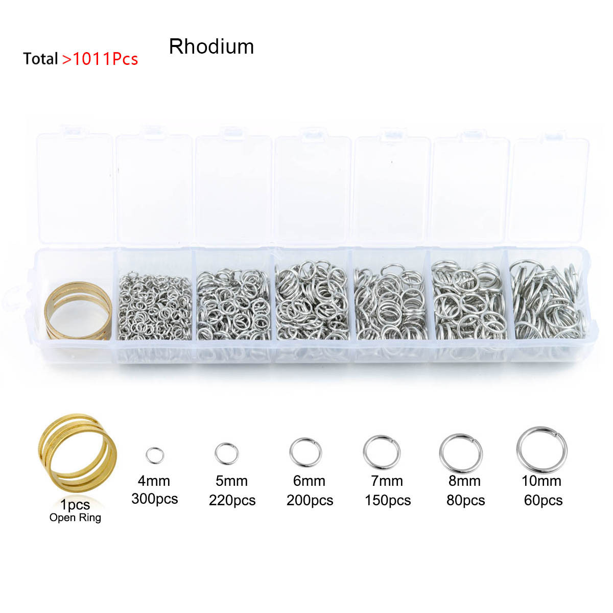 95g Weight Jump Ring Jewelry Making Type DIY Jewelry Accessories Classification 1011 Pieces Per Box Quantity Alloy Material Geometric Pattern All Seasons Season Polished Finish Plating Design Simple Style Style 1011 Pieces Per Box Alloy Geometric Polished Jump Ring DIY Jewelry Accessories 12
