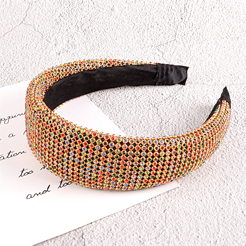 Diamantbesetztes Breitkantiges Strass-stirnband Mit Mode display picture 5