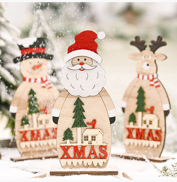 Festive Supplies Christmas  Wooden Ornaments display picture 9