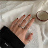 Small design ring, set, simple and elegant design, light luxury style, trend of season, wholesale