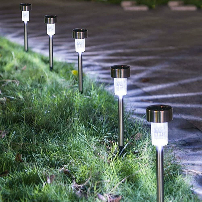 Travel LED garden lights solar-powered stainless steel for gazebo, night light, (Cross-border trading)