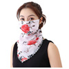 Shiffon street medical mask, shiffon with print, with neck protection, sun protection