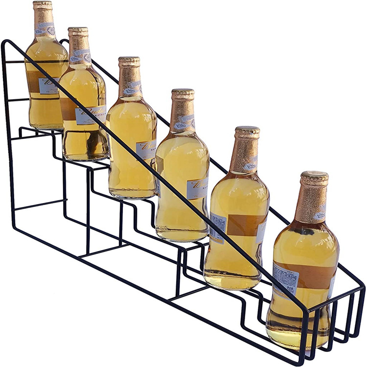 定制北欧几何铁艺钢丝架 玻璃瓶展示架 客厅酒吧酒柜店铺展示架