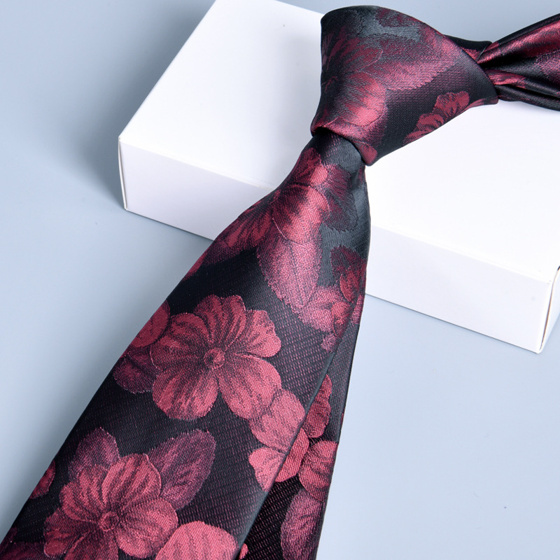 Business Animal Flower Polyester Yarn Men's Tie display picture 31