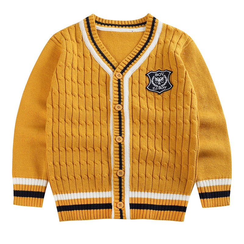 [Uniforme escolar personalizado] ropa infantil uniformes de jardín de infantes uniformes de jersey cardigan jk uniformes escolares estudiantes suéter chaqueta personalizada