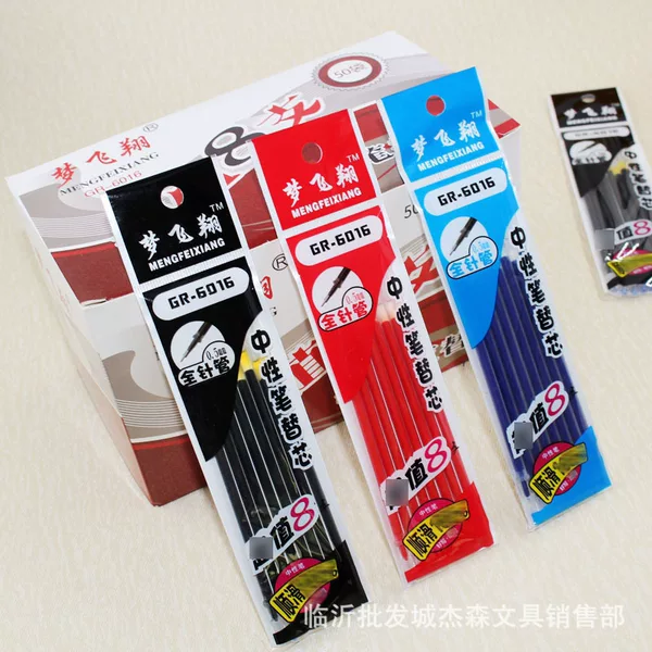 8 Pack Neutral Refill Neutral Refill 0.5mm Needle Neutral Refill Black Red Blue