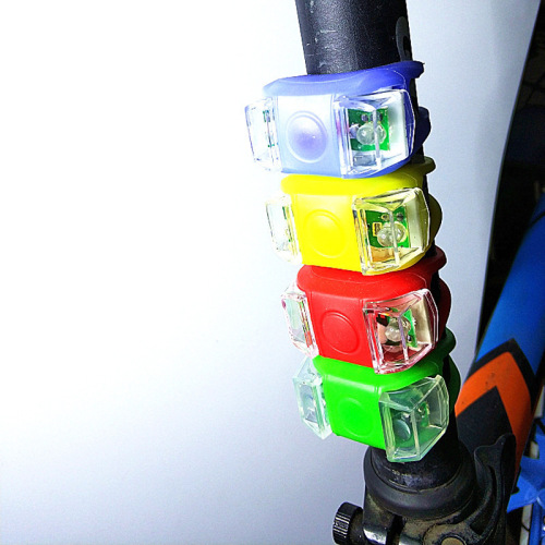 Bicycle light sixth generation frog light waterproof silicone LED warning light strong light bicycle tail light accessories decorative light