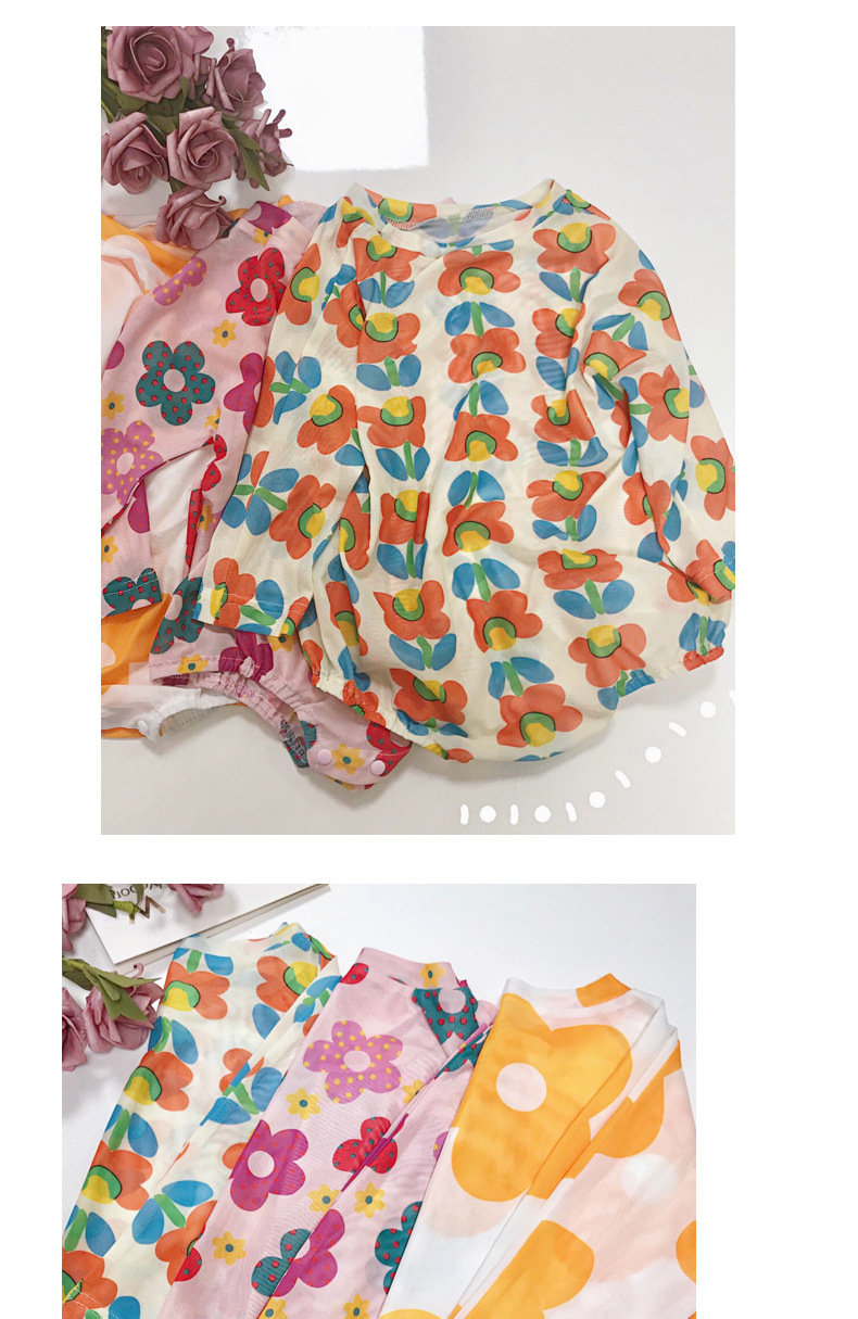 Summer Children&#39;s Clothing New Korean 0-3 Year Old Female Treasure Multicolor Flower Clothes Wholesale display picture 2