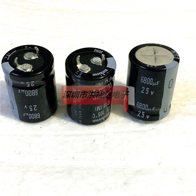 25V6800UF 22X30 105度 GU系进口尼康nichicon电解电容6800UF25V 