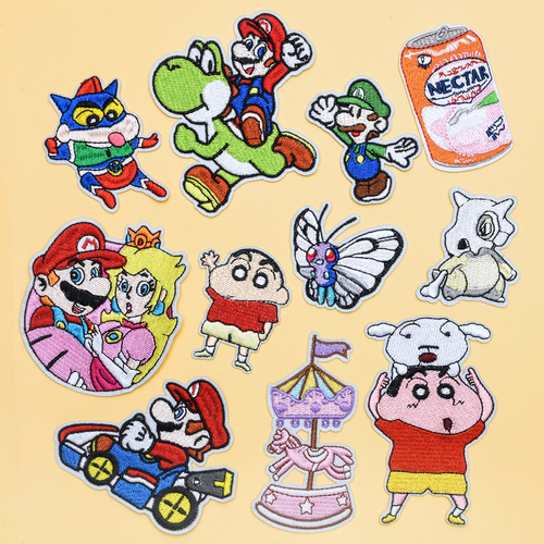 Factory direct sales cartoon animation cloth patch, trendy brand embroidery cloth patch, can be ironed and sewn, DIY children's clothing accessories