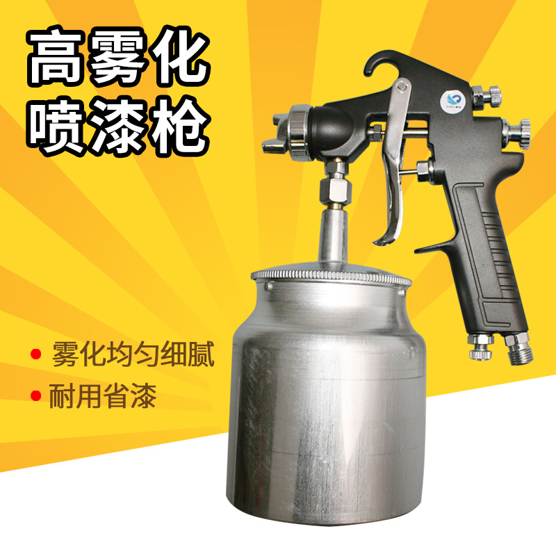 速豹W71-3S下壶喷枪高雾化家具木器汽车油漆气动喷漆枪1.5mm口径