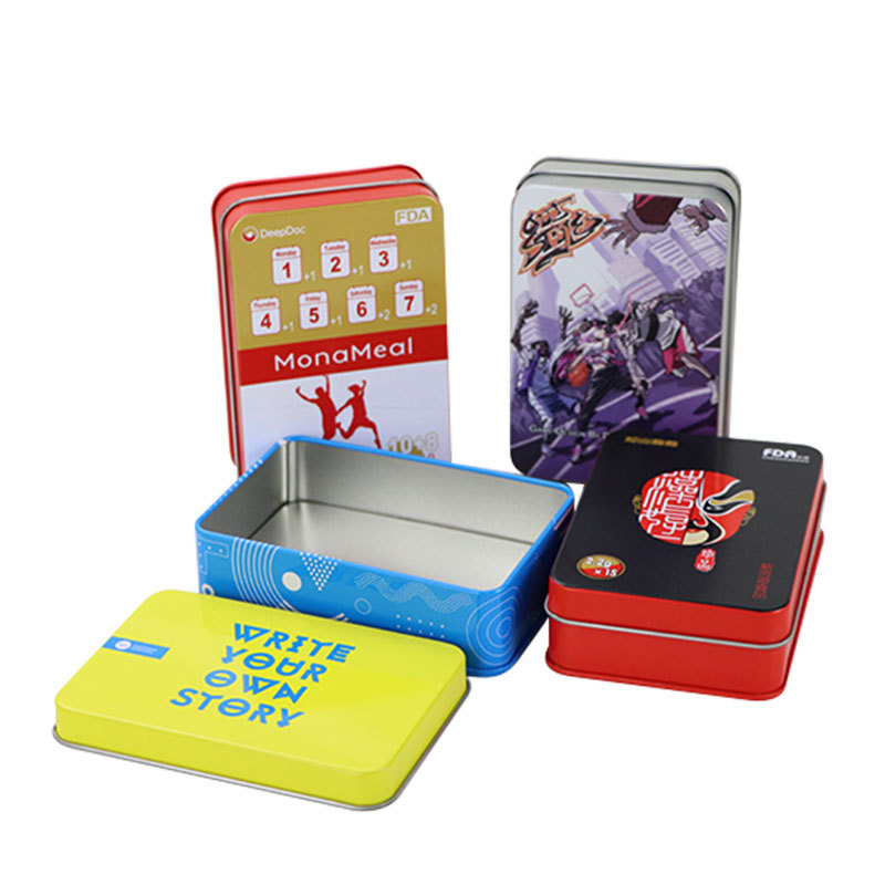 工厂定制批发马口铁烟盒 方形印刷光印铁盒 轴承金属盒铁盒包装|ru