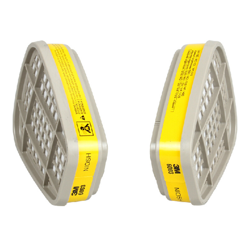 3M6003CN veneno caja de filtro máscara de gas caja de filtro a prueba de cloro Cyanogen fluoruro y así sucesivamente necesidad de ser utilizado con máscara