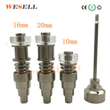 石英锅钛烟钉6合1 10/14/18 公口母口 配加热线圈 10/16/20mm干烧