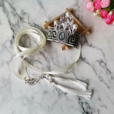 黑古装头饰武侠男女束发冠发扣头冠动漫古风穗子绑带汉服古风配饰|ms