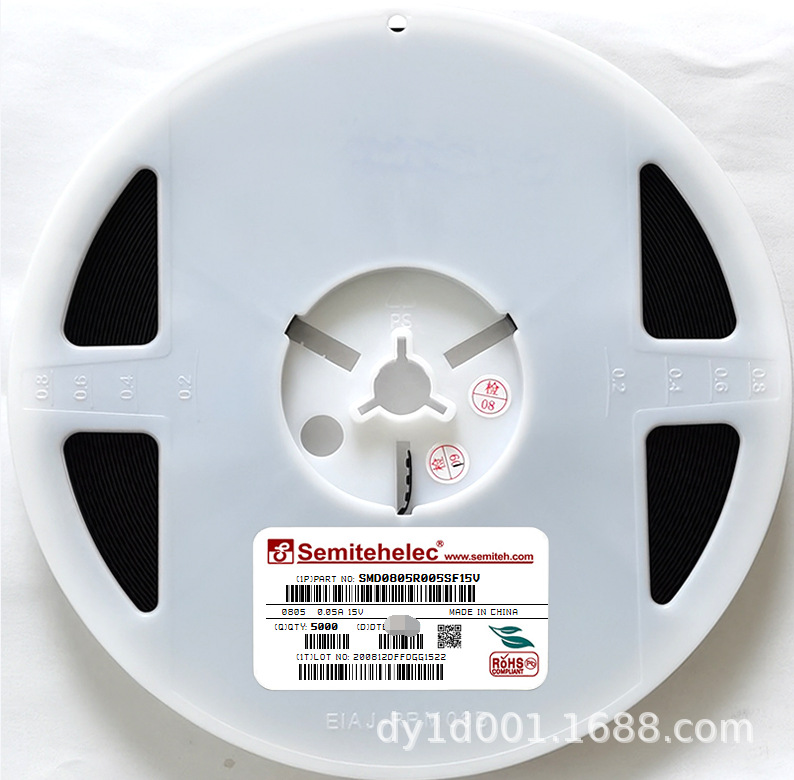 SMD0805R005SF15V PPTC自恢复保险丝0805 0.05A 15V SEMITEH 原装