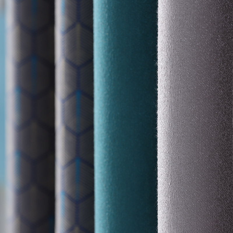 遮光輕奢窗簾面料 北歐風臥室客廳窗簾布酒店工程簾廠家直銷