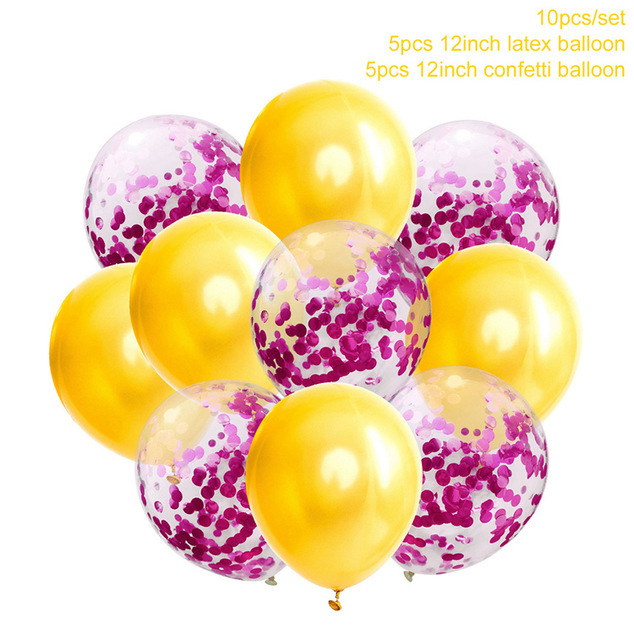 10pcs-Mix-Rose-Gold-Latex-Ball