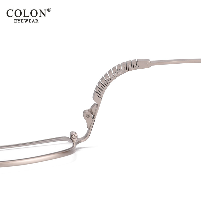 2020精英商务防蓝光不锈钢金属平光镜精致个性弹簧光学镜