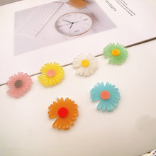 彩色花朵小雛菊耳環 DIY 發飾 發圈 邊夾配件