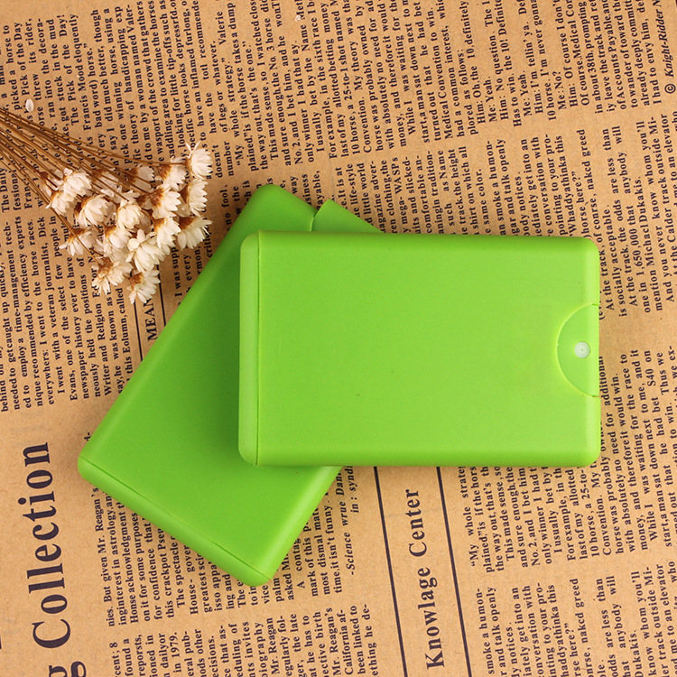 廠家直銷20ML卡片香水瓶分裝瓶口袋噴霧瓶消毒水防疫隨身裝香水筆