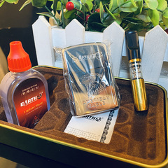 D10 煤油打火機套裝 三件套金屬打火機批發 禮品打火機 禮盒裝