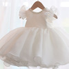 Small princess costume, children's flower girl dress, for bridesmaid