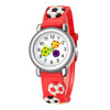 Children's cartoon watch, football plastic cute hair band suitable for men and women, 3D