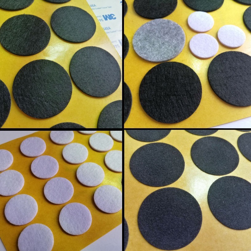 Non-slip round doormat, self-adhesive wear-resistant pad, square furniture, sofa