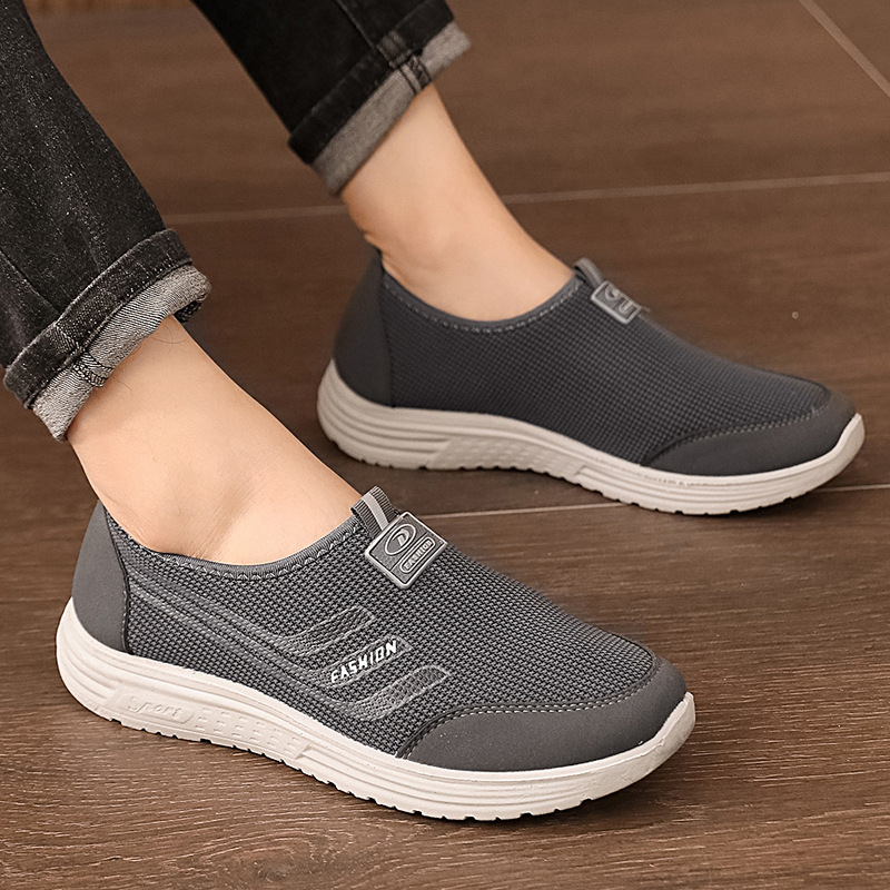 Chaussures de Tennis pour hommes, chaussures de sport en cuir, baskets en maille synthétique, confortables et rembourrées_voghion.com