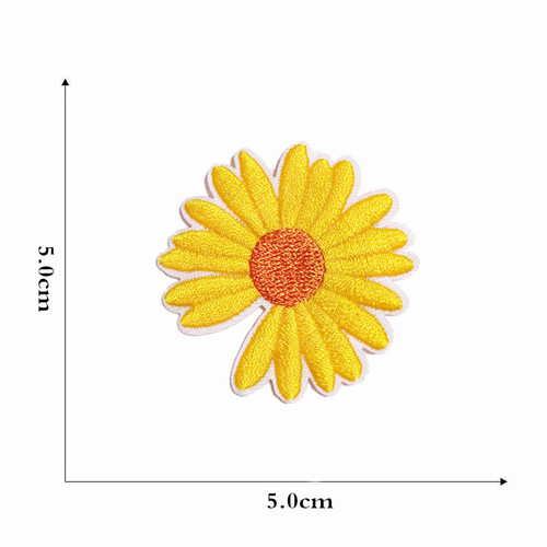 Manufacturer computer embroidery cloth patch cartoon daisy cloth patch patch hand ledger diy accessories