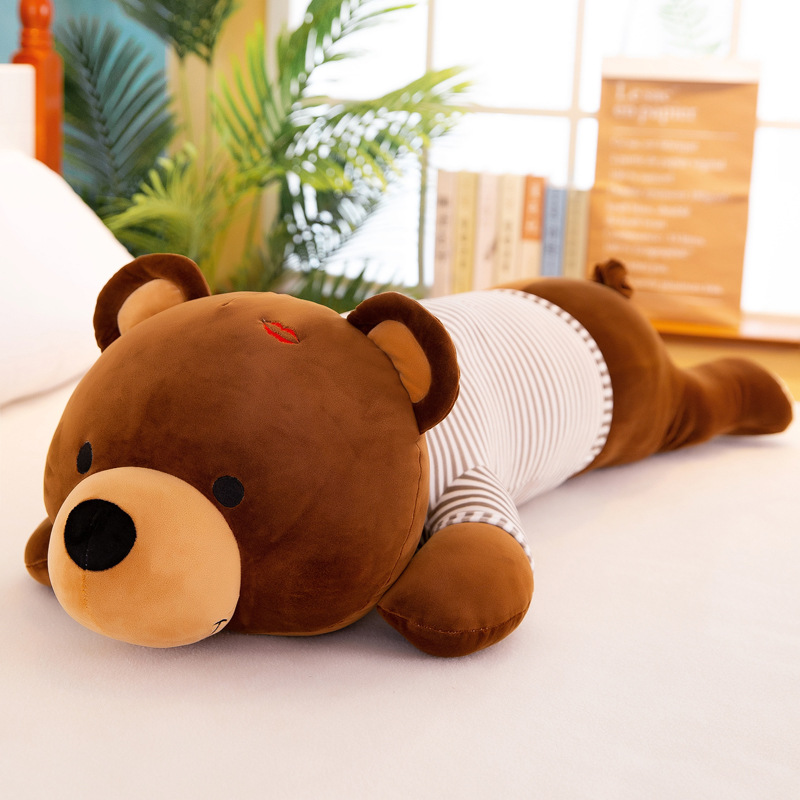 Almohada larga grande para dormir (oso muñeca) - Peluche, juguete infantil, regalo creativo, ideal para promociones en la calle, venta al por mayor