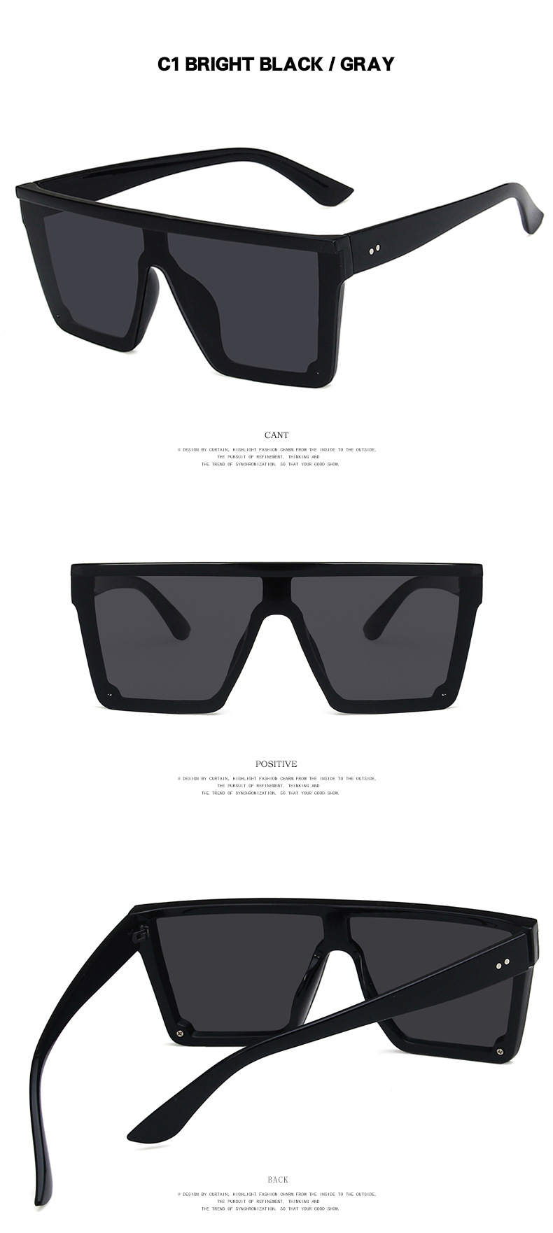 Hip-hop Geometric Pc Square Half Frame Sports Sunglasses display picture 1